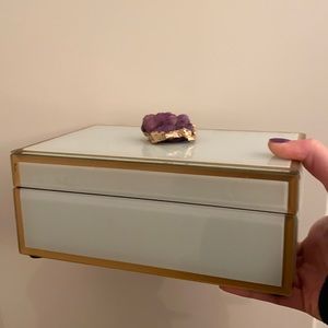 Mint Green Amethyst Jewelry/Storage Box